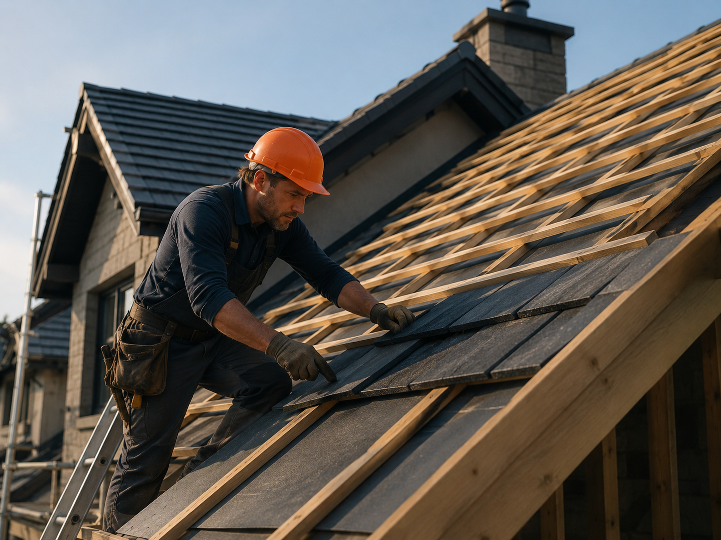 Roof window flashing and weatherproofing detail